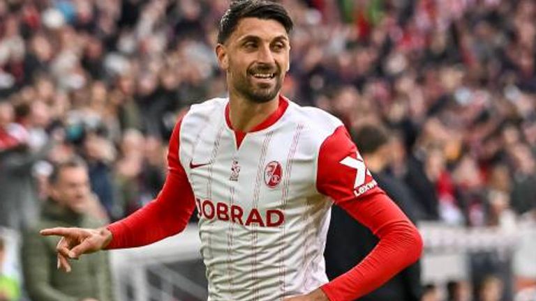 Vincenzo Grifo erzielte gegen Frankfurt sein zehntes Freistoßtor in der Bundesliga.
