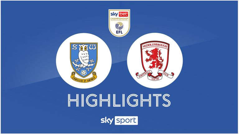 Sheffield Wednesday - FC Middlesbrough - die Highlights | Championship