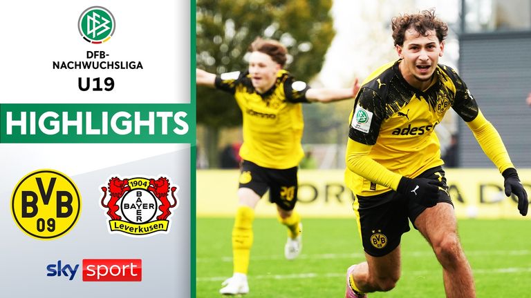 U19-Bundesliga. Borussia Dortmund - Bayer Leverkusen - die Highlights