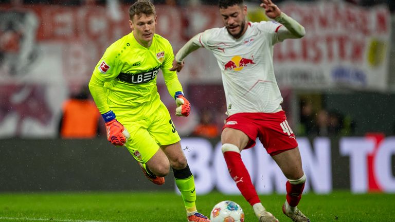Alexander Nübel patzte beim 3:1 von RB Leipzig gegen den VfB.