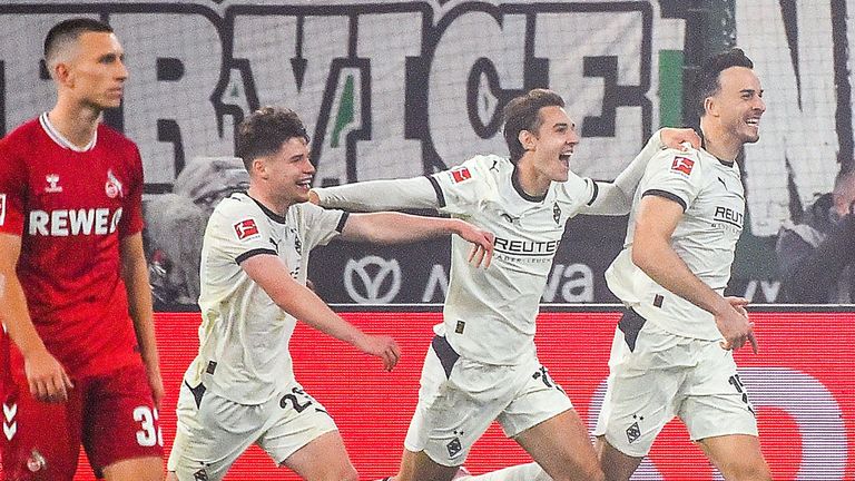 Borussia Mönchengladbach gewinnt das Rhein-Derby gegen den 1. FC Köln.