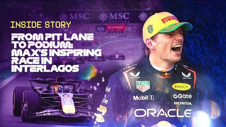 Beim GP Sao Paulo erlebt Max Verstappen nach seinem Start aus der Boxengasse eine spektakuläre Wiedergeburt, pflügt durch das Feld und erreicht einen herausragenden dritten Rang und damit das Podium.