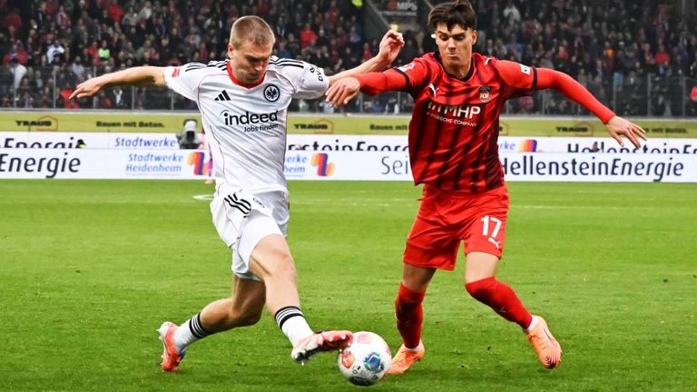 Frankfurt kommt in Heidenheim nicht über ein Unentschieden hinaus. 