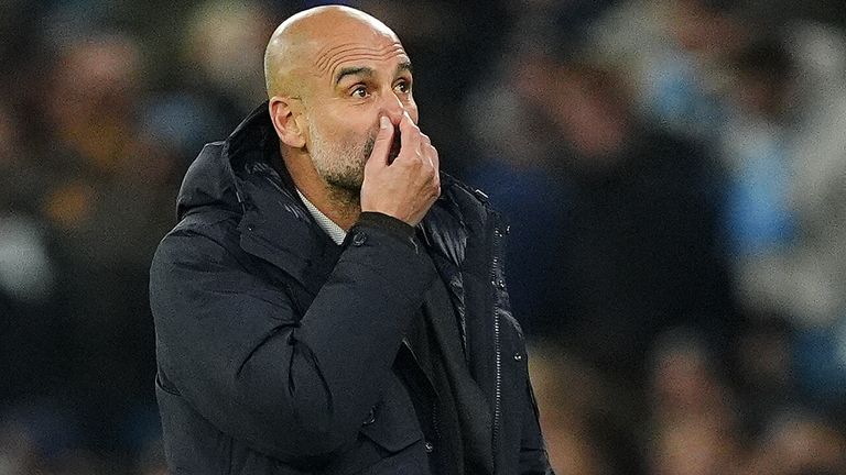 Pep Guardiola zeigt sich nach der Niederlage gegen Bayer Leverkusen selbstkritisch.