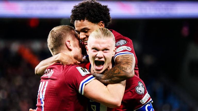 Erling Haaland erzielt gegen Estland einen Doppelpack.