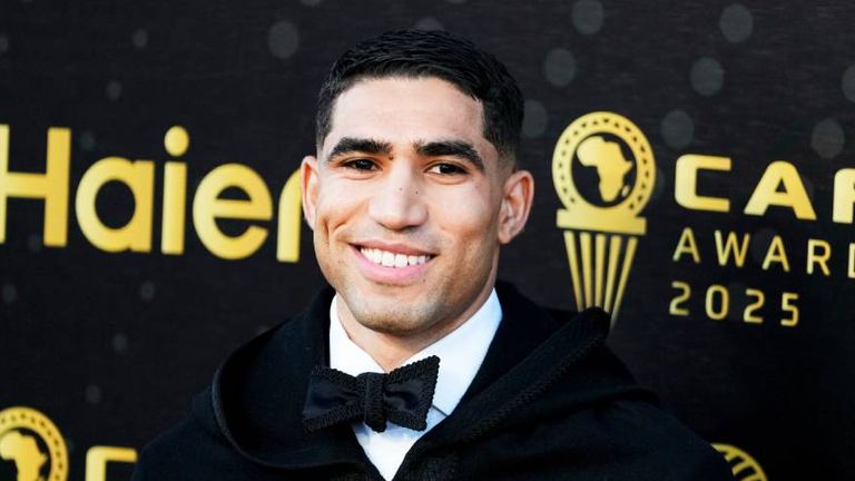 Achraf Hakimi ist erstmals Afrikas Fußballer des Jahres. 