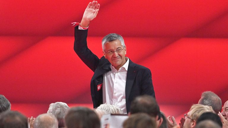 Bayern-Präsident Herbert Hainer auf der Jahreshauptversammlung.