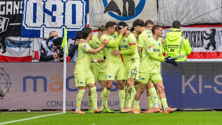 Hertha BSC siegt auch bei Holstein Kiel. 