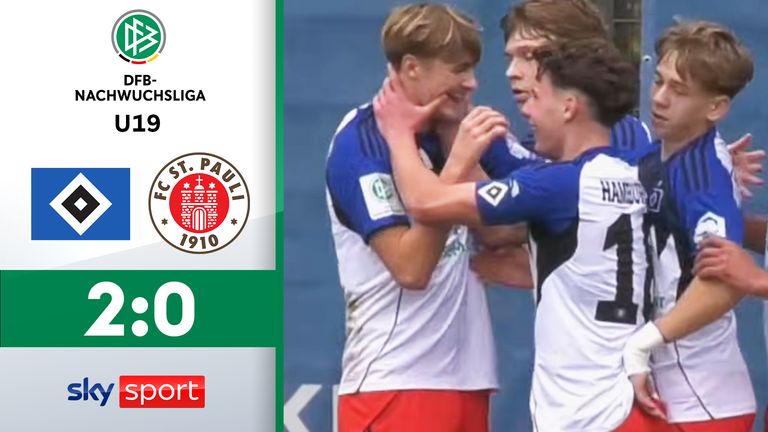 Die U19 des Hamburger SV gewinnt das Stadtderby gegen St. Pauli.