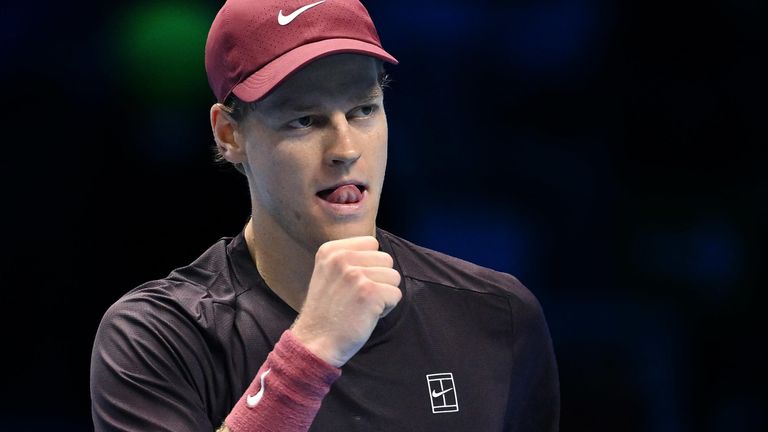 Jannik Sinner gewinnt seine dritte Partie bei den ATP Finals.