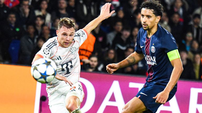 Für Joshua Kimmich (l.) war das Duell mit Paris Saint-Germain eine besonders anstrengende Partie.