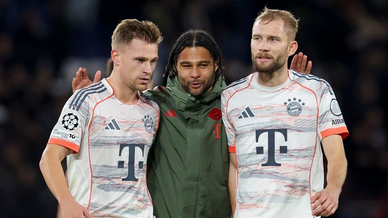 Kimmich (l.) und Gnabry (m.) beginnen gegen Arsenal.