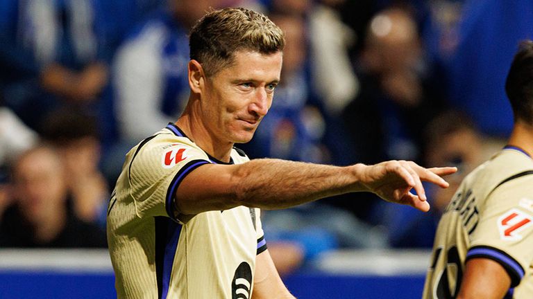 Robert Lewandowski spielt seit 2022 beim FC Barcelona.