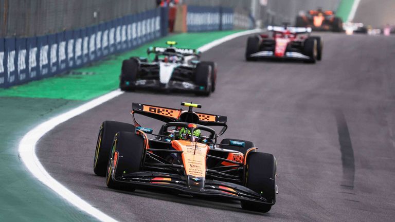 Lando Norris (McLaren) gewinnt den GP von Sao Paulo.