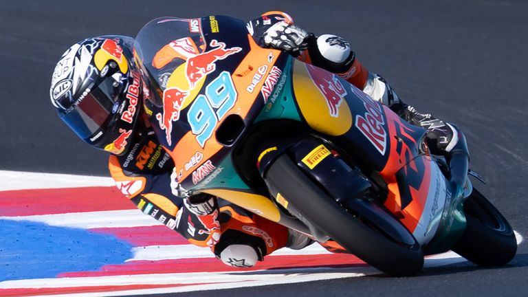 Der neue Moto3-Weltmeister Jose Antonio Rueda musste auf der Strecke wegen eines Herzstillstandes notfallmedizinisch versorgt werden.