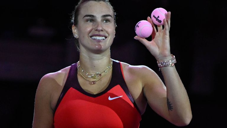 Aryna Sabalenka steht im Halbfinale der WTA Finals. 