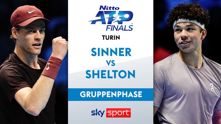Jannik Sinner setzt seine perfekte Serie fort und gewinnt auch sein drittes Gruppenspiel ohne Satzverlust. Gegen den US-Amerikaner Ben Shelton kann er sich am Ende 6:3, 7:6 durchsetzen.