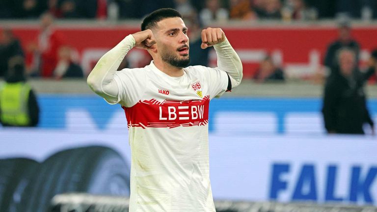 Deniz Undav traf gegen den FC Augsburg gleich doppelt.