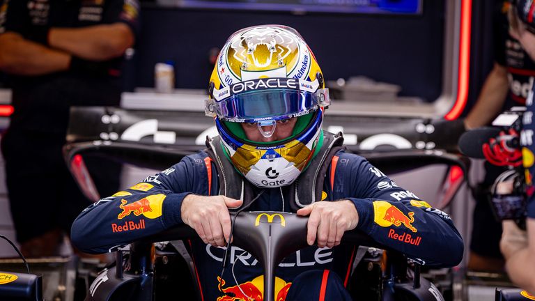 Hing am Freitag in der Luft: Max Verstappen startet unzufrieden in das Brasilien-Wochenende. 