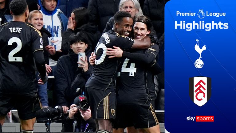 Highlights from Tottenham Hotspurs’ match against Fulham in the Premier League.