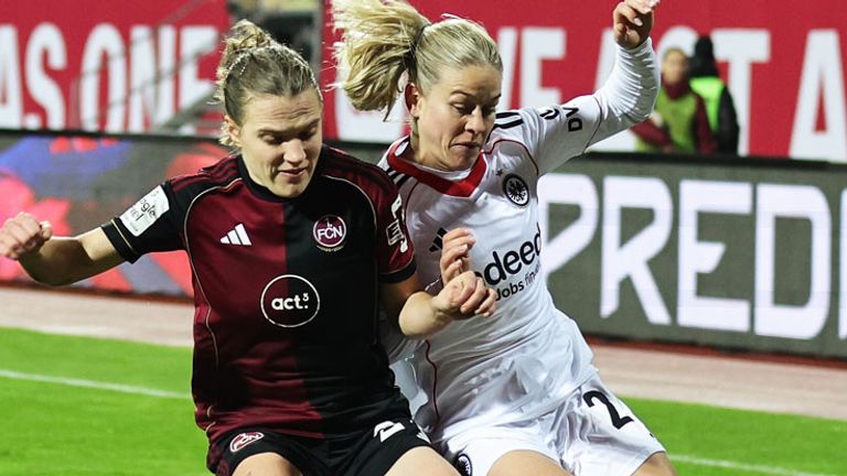 Die Eintracht-Frauen unterliegen dem 1.FC Nürnberg in der Frauen-Bundesliga.
