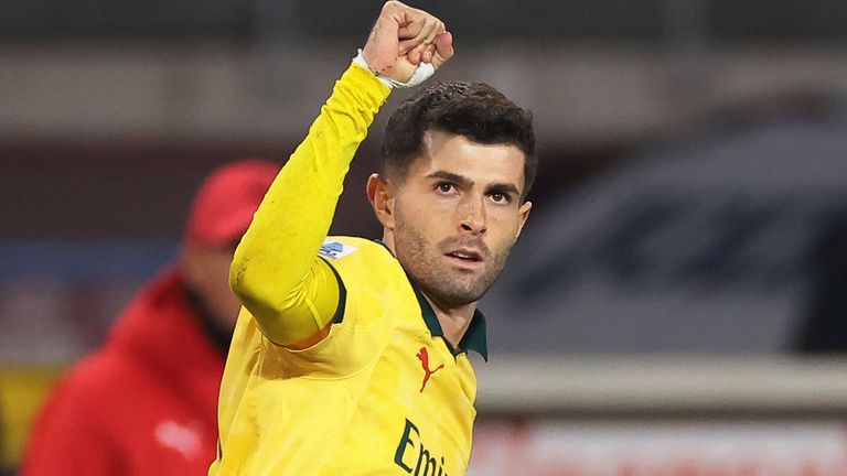 Christian Pulisic trifft nach seiner Einwechslung doppelt und sichert AC Mailand den Sieg.