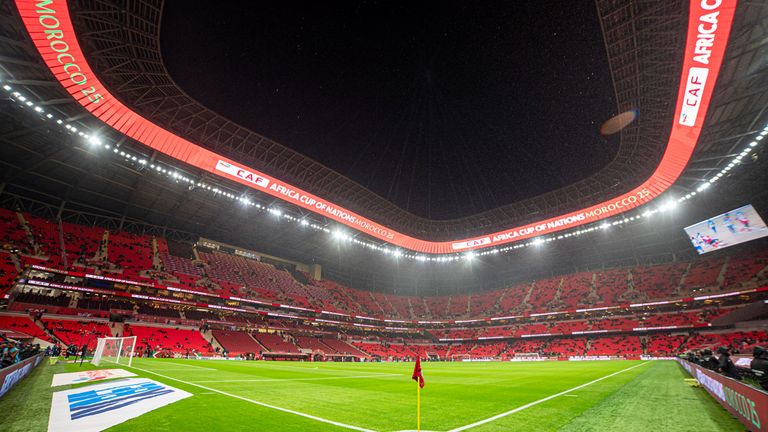 AFRIKA-CUP: Das Prince-Abdellah-Stadion in Rabatt wurde extra für den Afrika-Cup komplett umgebaut und modernisiert. 