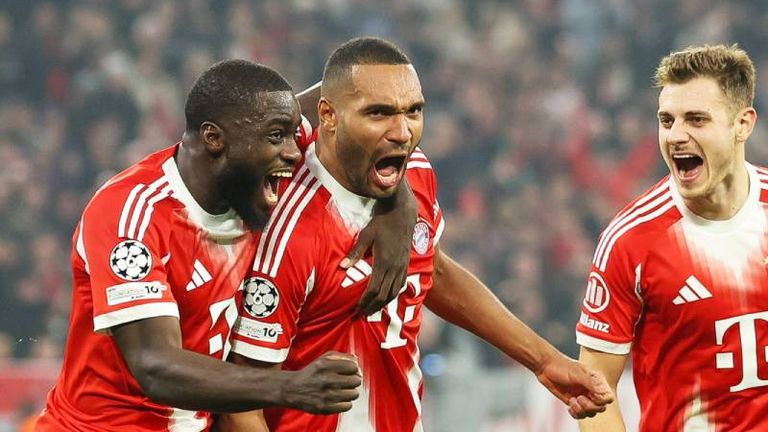 Jonathan Tah erzielt gegen Sporting das 3:1. 