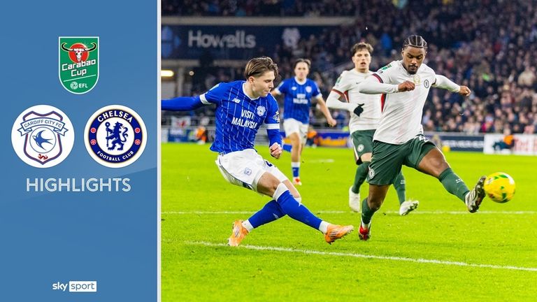 Der FC Chelsea setzt sich im Viertelfinale des Carabao Cups mit einiger Mühe 3:1 beim Drittligisten Cardiff City durch. Der eingewechselte Alejandro Garnacho brachte die Blues in der 57. Minute in Führung und traf doppelt.