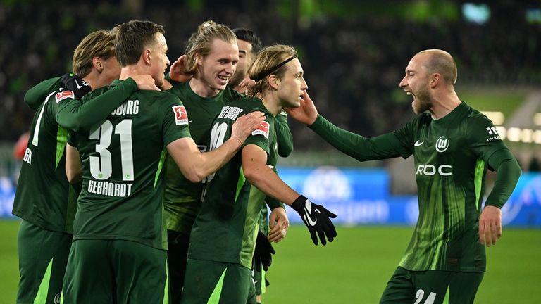 Der VfL Wolfsburg gewinnt zuhause gegen Union Berlin.
