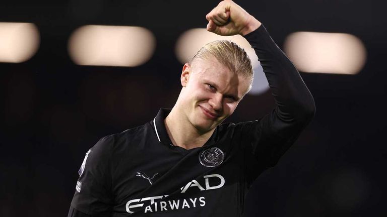 Erling Haaland erzielte bisher 15 Tore in dieser Saison und insgesamt 100 in der Premier League.
