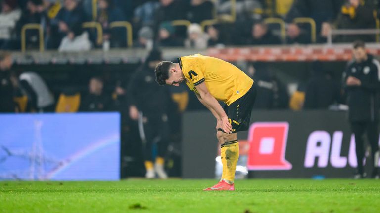 Enttäuschung bei Konrad Faber und Dynamo Dresden nach der Niederlage gegen Braunschweig. Nächsten Samstags geht es im Topspiel gegen Kiel.