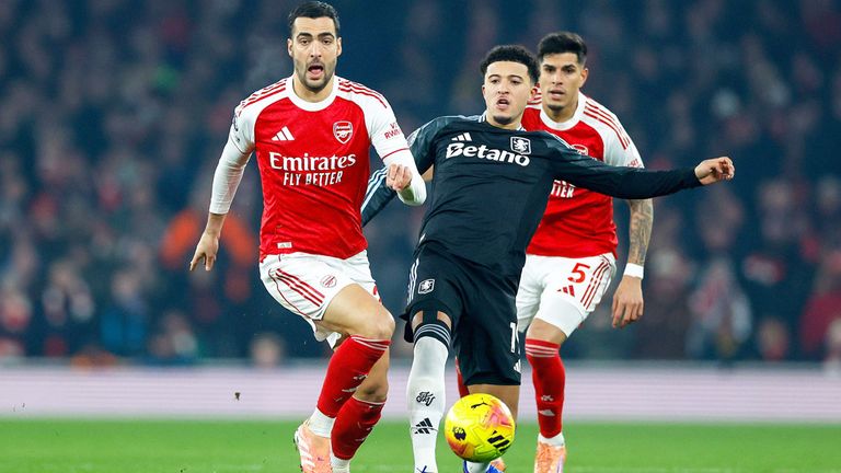 FC Arsenal gegen Aston Villa.