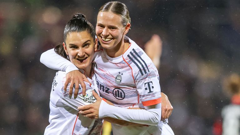 Die FC Bayern Frauen gewinnen gegen Frankfurt und sind vorzeitiger Herbstmeister. 