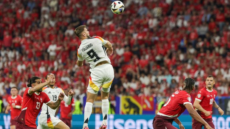 Das letzte Duell zwischen Deutschland und der Schweiz endete bei der EM 2024 1:1. Niklas Füllkrug (Mitte) traf zum späten Ausgleich.