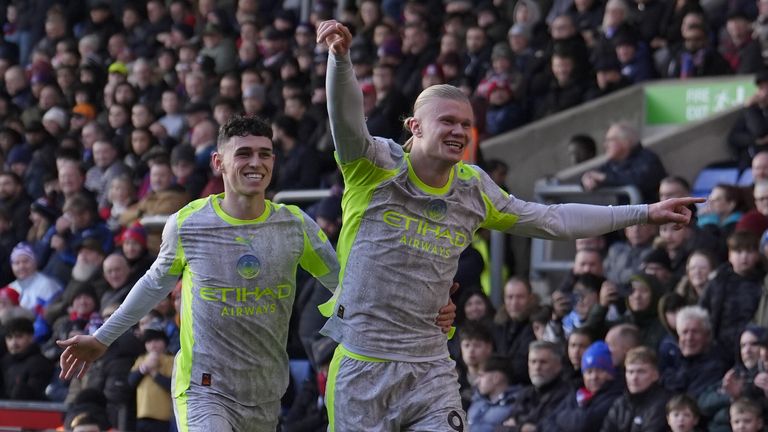 Erling Haaland (Rechts) und Phil Foden (Links) schießen City zum Sieg. Für die Citizens geht es am Samstag zuhause gegen West Ham.