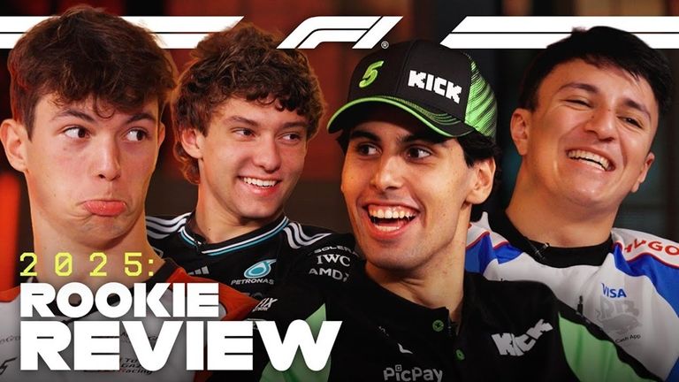 Die 2025er Rookies Oliver Bearman, Gabriel Bortoleto, Isack Hadjar und Andrea Kimi Antonelli reflektieren zusammen ihre Debütsaison in der Formel 1. Gemeinsam erreichten sie 261 WM-Punkte.