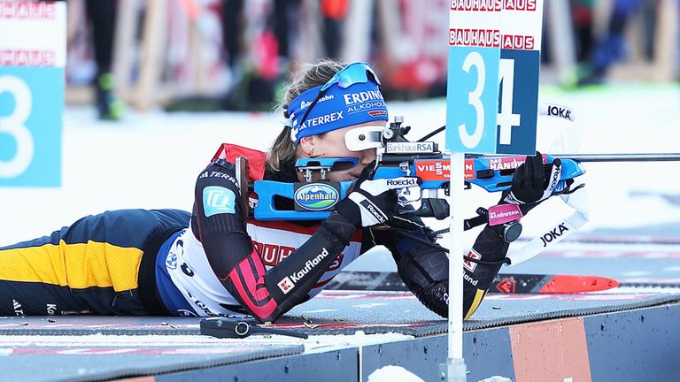 Franziska Preuss fährt auf den sechsten Platz und knackt die Olympia-Norm.