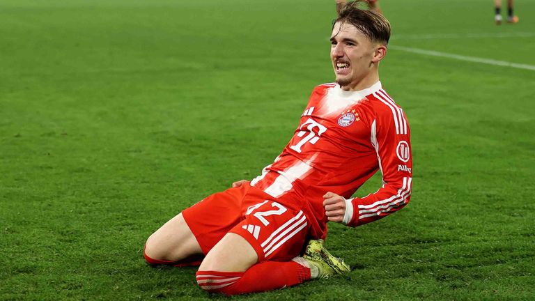 Lennart Karl steht beim FC Bayern bis Sommer 2028 unter Vertrag.