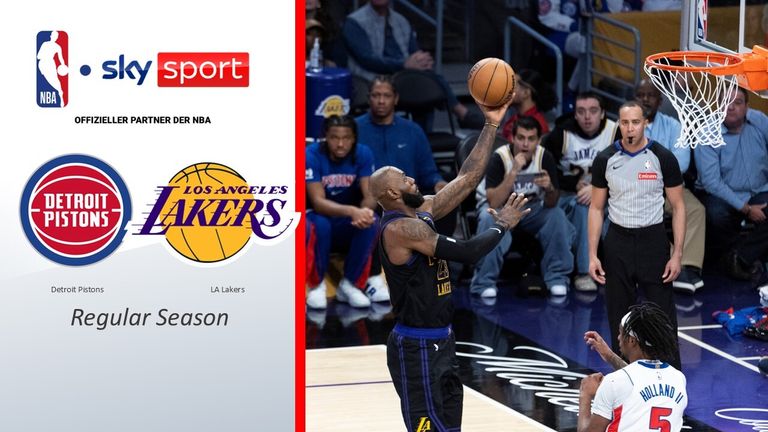 Das Team um die Superstars LeBron James und Luka Doncic wurde im Heimspiel gegen die Detroit Pistons beim 106:128 vor allem im Schlussdurchgang (18:32) phasenweise vorgeführt.