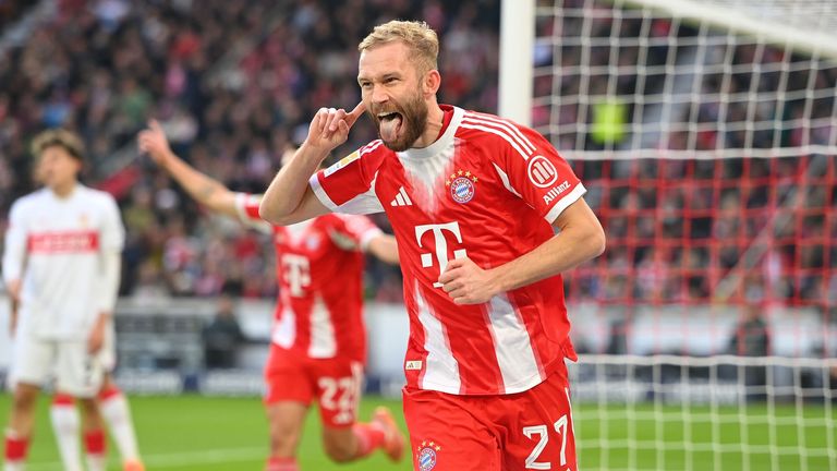 Konrad Laimer liefert die sehenswerte Bayern-Führung mit einer Zauber-Hacke.