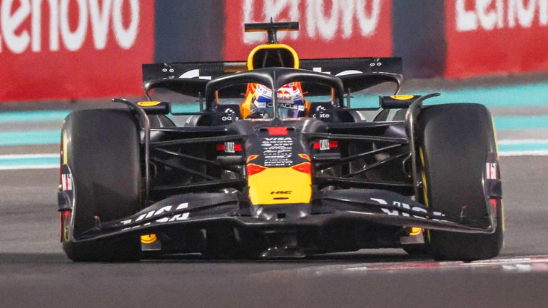Max Verstappen (Red Bull) in Abu Dhabi.