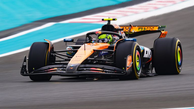 Lando Norris (McLaren) in Abu Dhabi.