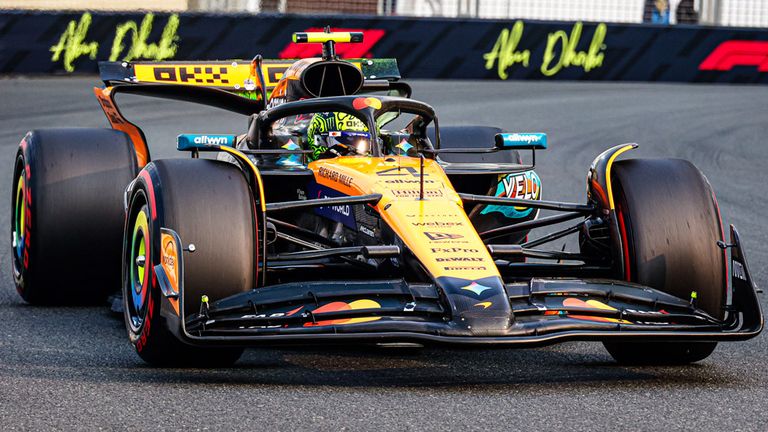 Lando Norris (McLaren) in Abu Dhabi.