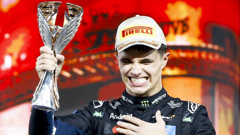 Lando Norris (McLaren) ist zum ersten Mal F1-Weltmeister.