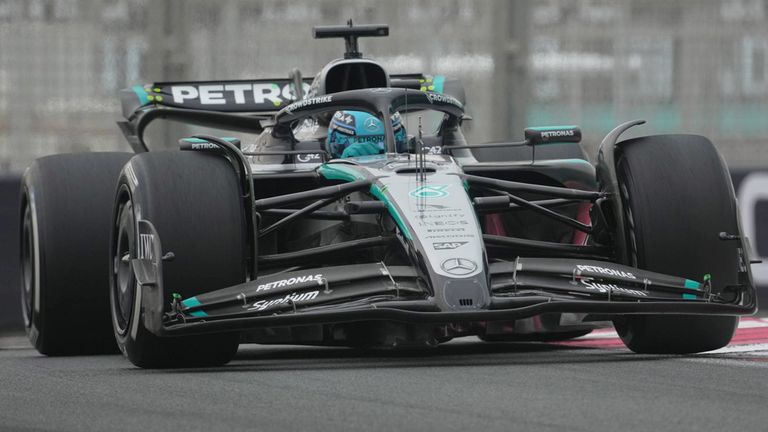 George Russell (Mercedes) in Abu Dhabi.