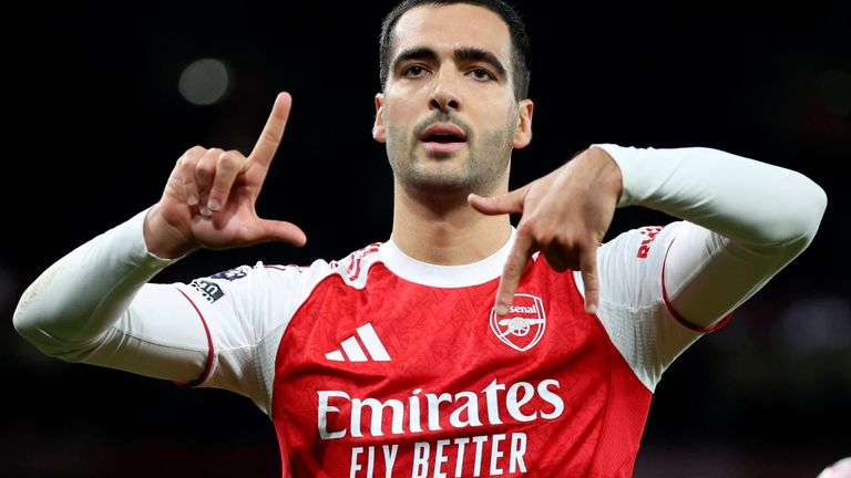 Mikel  Merino trifft erneut für den FC Arsenal. 