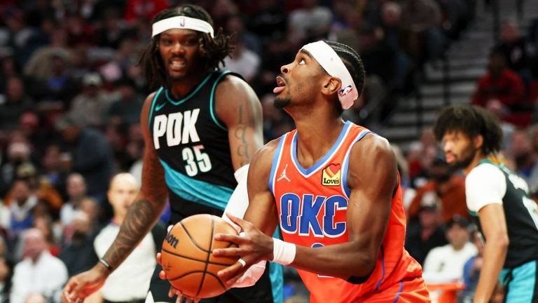 Gilgeous-Alexander fährt mit OKC den zwölften Sieg in Folge ein. 