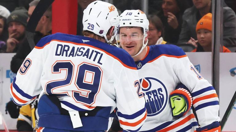 Leon Draisaitl gelingt gegen die Bruins sein 1004. Karriere-Scorerpunkt in der NHL.