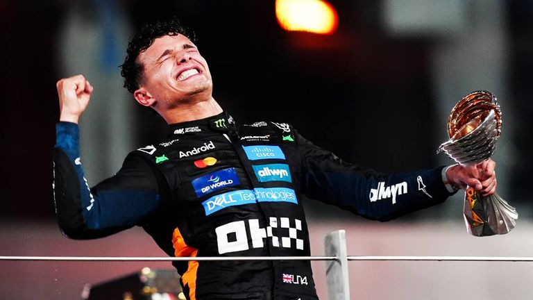 Lando Norris hat eine rauschende WM-Party gefeiert. 